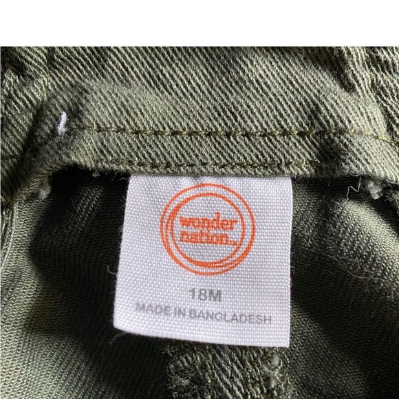 Wonder Nation | 2pc Jumper Dress Set Size 18M Animal Print Green Bundle - Picture 9 of 11